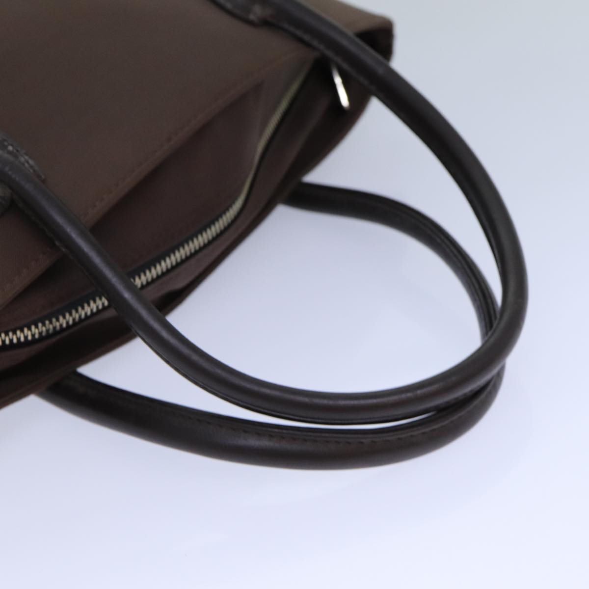 BURBERRYSs Nova Check Blue Label Hand Bag Canvas Brown Auth ti1776
