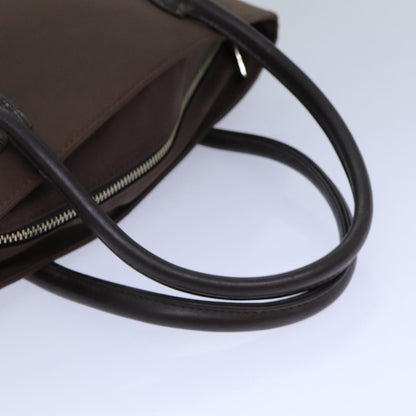 BURBERRYSs Nova Check Blue Label Hand Bag Canvas Brown Auth ti1776