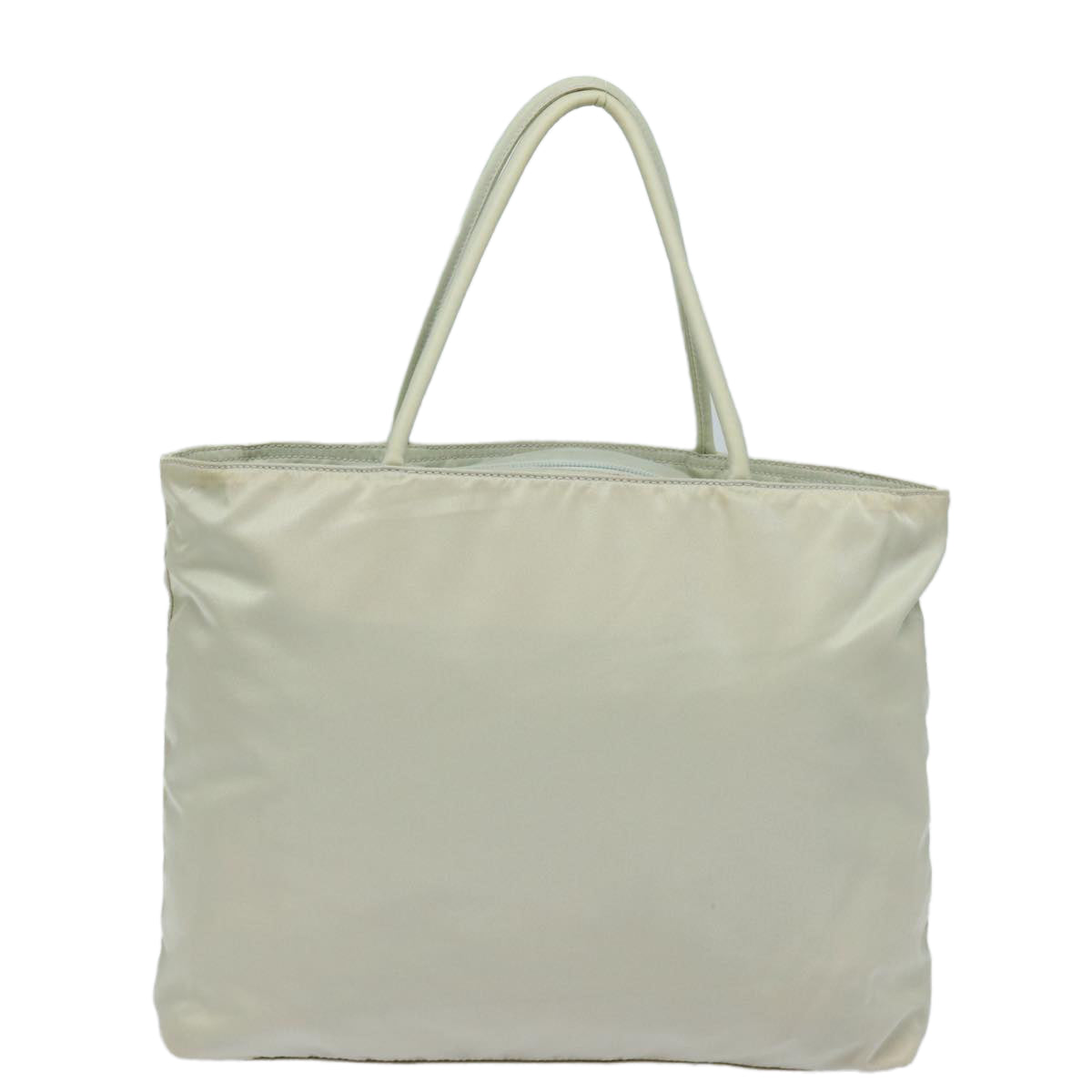 PRADA Hand Bag Nylon Gray Auth ti1783