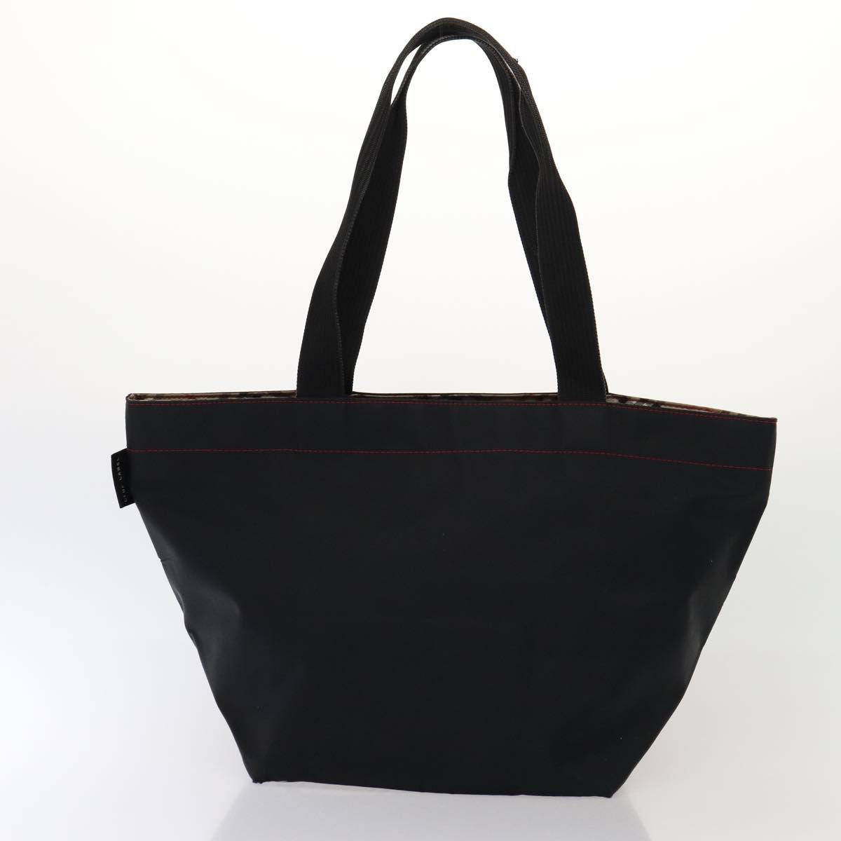BURBERRY s Nova Check Blue Label Hand Bag Canvas 2Set Black Auth ti1803