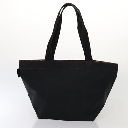 BURBERRY s Nova Check Blue Label Hand Bag Canvas 2Set Black Auth ti1803