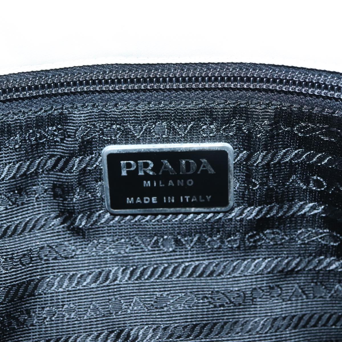 PRADA Shoulder Bag Nylon Gray Auth ti1817