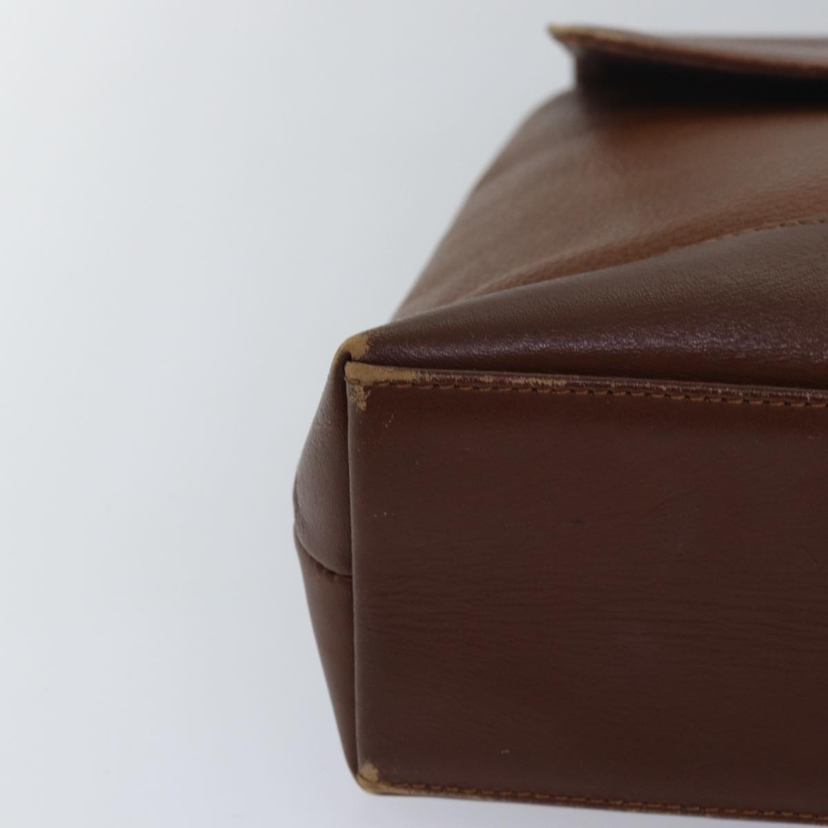 BURBERRY Hand Bag Leather 2way Brown Auth ti1821
