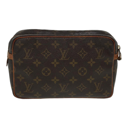 LOUIS VUITTON Monogram Compiegne 23 Clutch Bag M51847 LV Auth ti1880