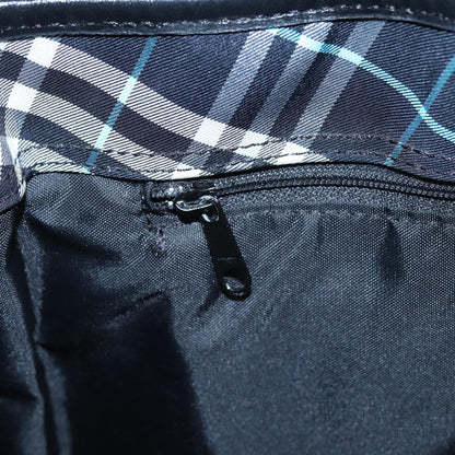 BURBERRYSs Nova Check Blue Label Shoulder Bag Nylon Navy Auth ti1890