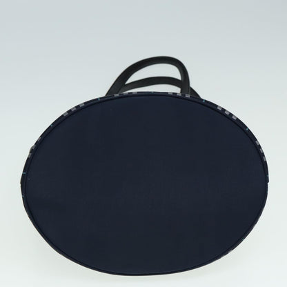 BURBERRYSs Nova Check Blue Label Shoulder Bag Nylon Navy Auth ti1890