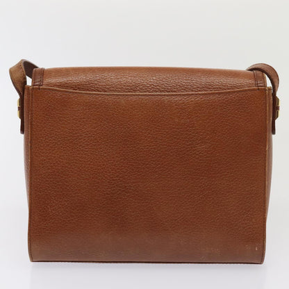 BURBERRYSs Shoulder Bag Leather 2Set Brown Auth ti1942