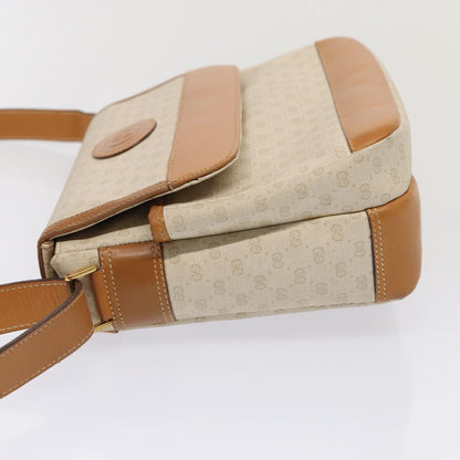 GUCCI GG Supreme Shoulder Bag PVC Leather Beige gold 001 106 0185 Auth ti1955
