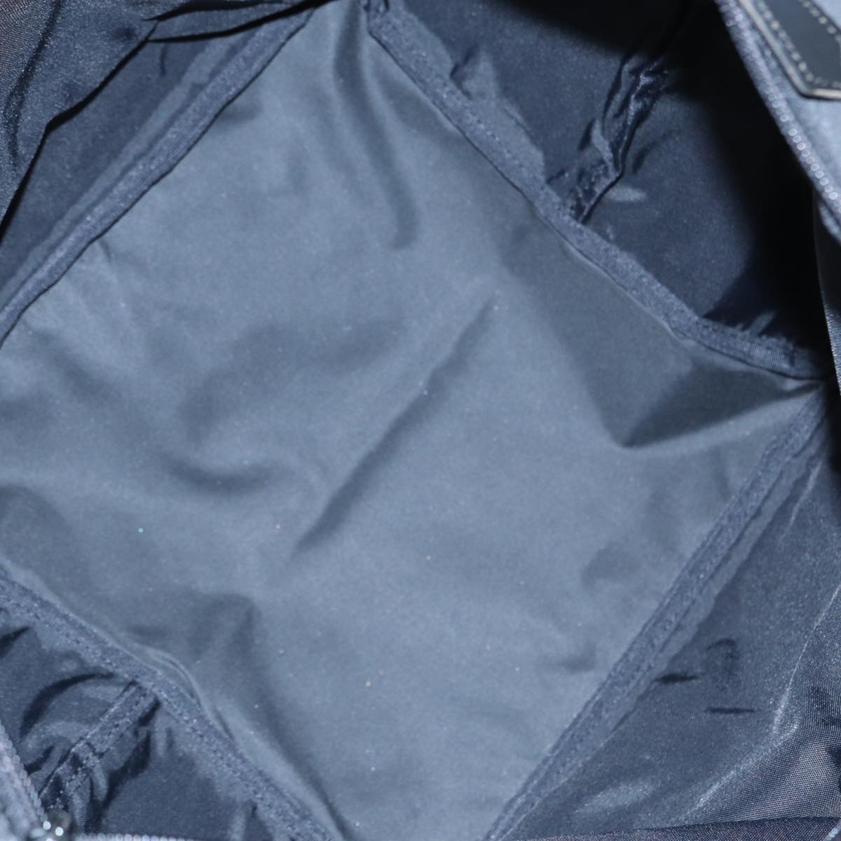 BURBERRYSs Blue Label Tote Bag Nylon Black Silver Auth ti1960