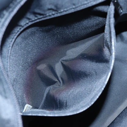 BURBERRYSs Blue Label Tote Bag Nylon Black Silver Auth ti1960
