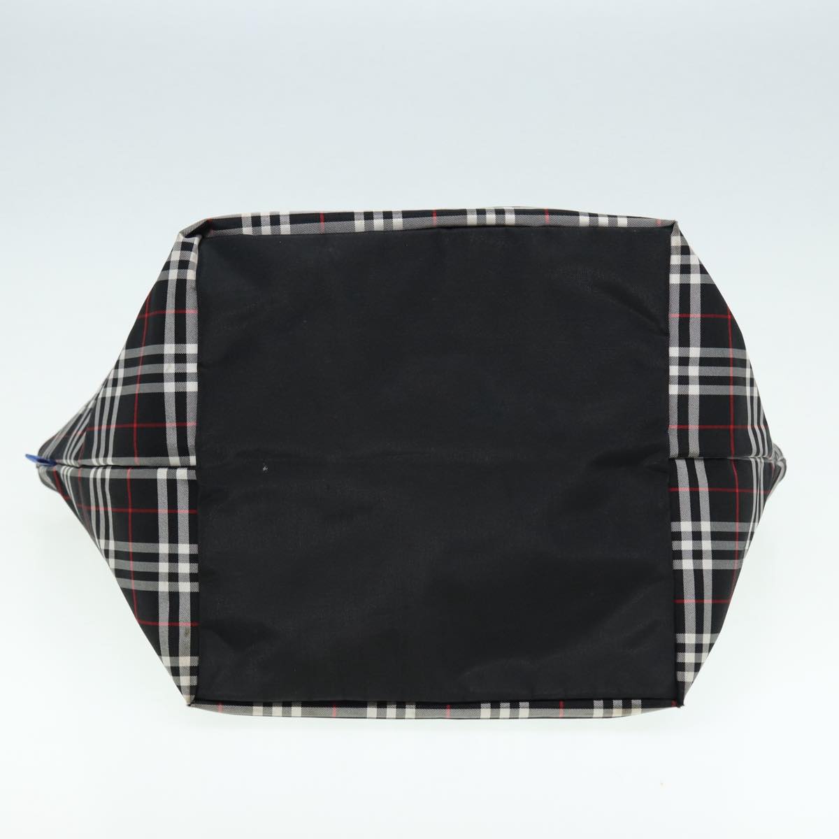 BURBERRYSs Blue Label Tote Bag Nylon Black Silver Auth ti1960