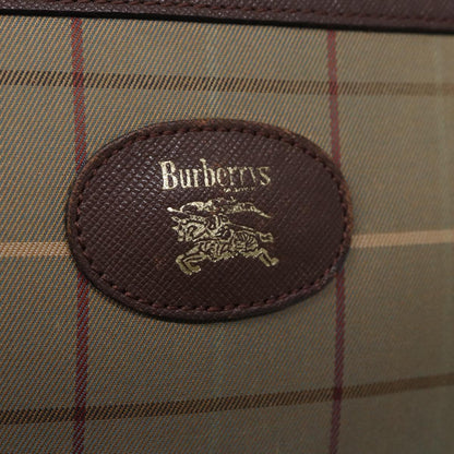 BURBERRYSs Nova Check Clutch Bag Canvas Beige Auth ti2016