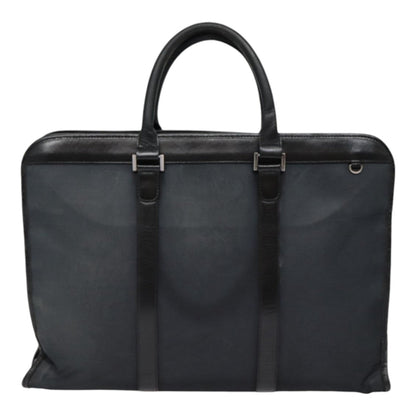 BURBERRY Black label Hand Bag Nylon Black Silver Auth ti2017