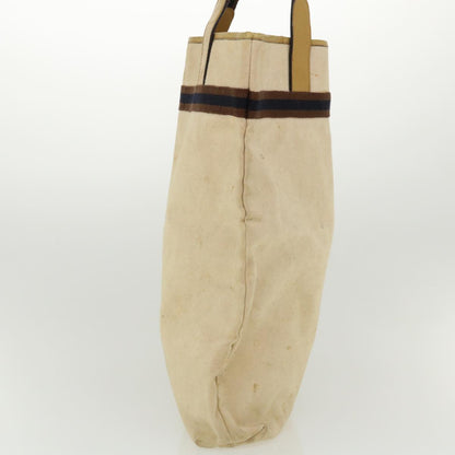 GUCCI Tote Bag Canvas Beige Brown Navy  ti772