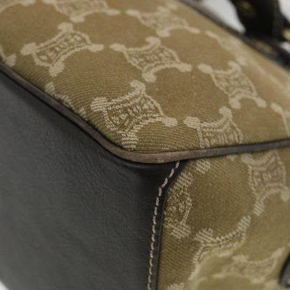 Celine Paris Macadam Canvas Hand Bag Brown  ti813