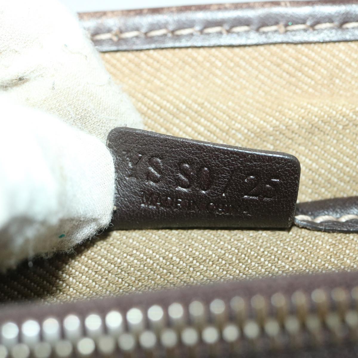 Celine Paris Macadam Canvas Hand Bag Brown  ti813