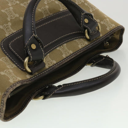Celine Paris Macadam Canvas Hand Bag Brown  ti813