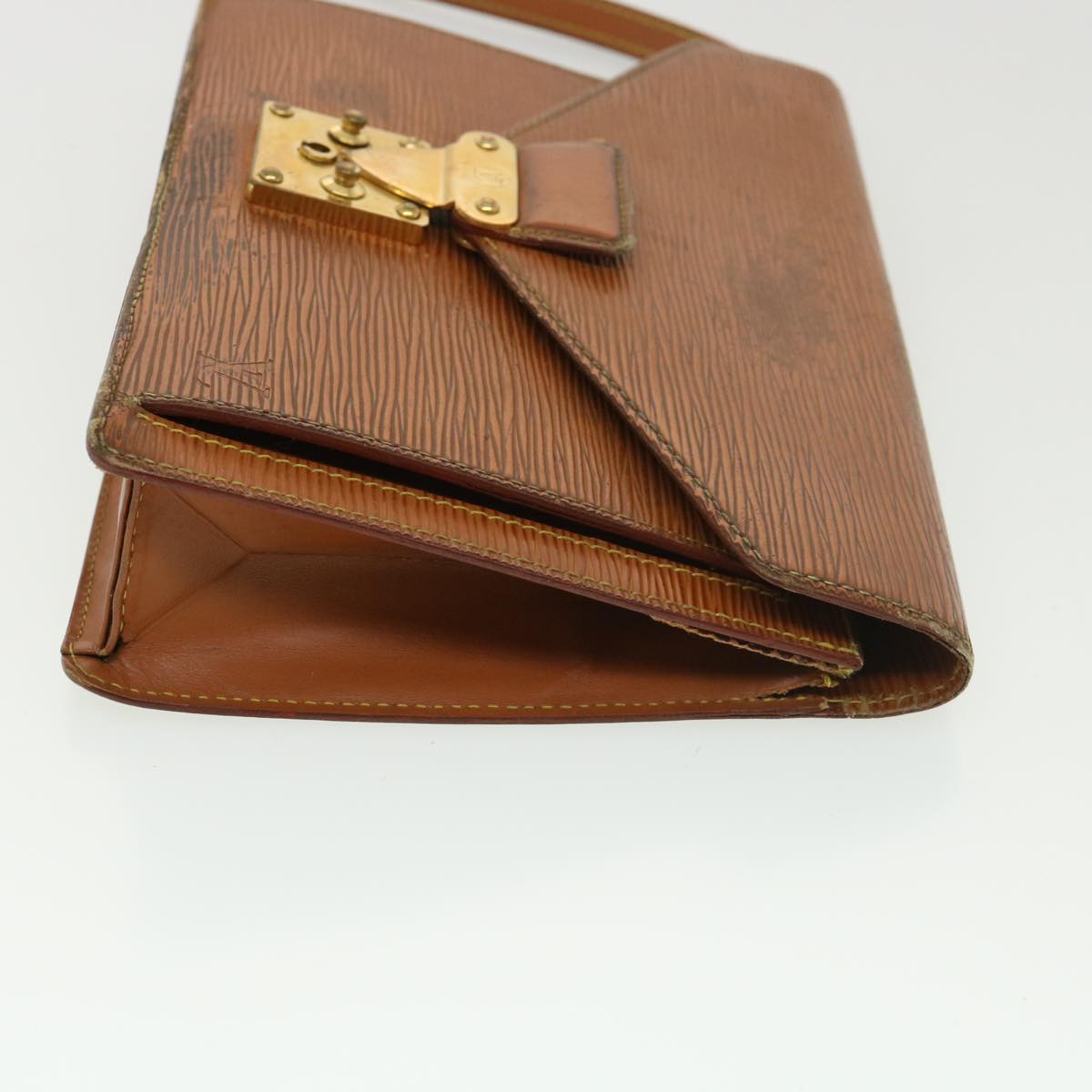 LOUIS VUITTON Epi Serie Dragonne Hand Bag Brown M52618 LV ti978
