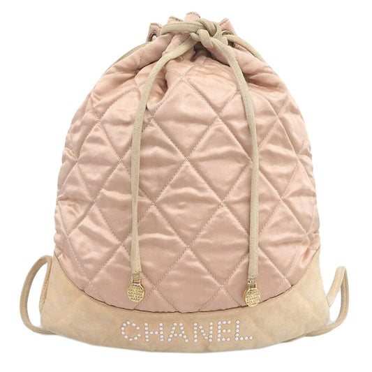 Chanel Satin Logo Backpack