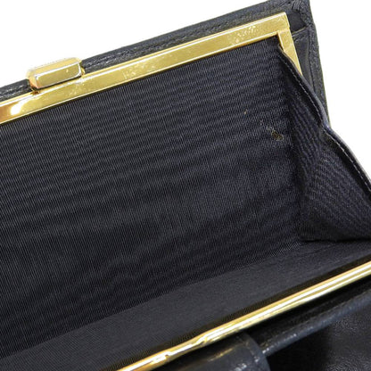 Chanel Leather Long Wallet with Clasp