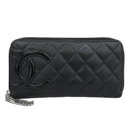 Chanel Cambon Line Lambskin Long Wallet