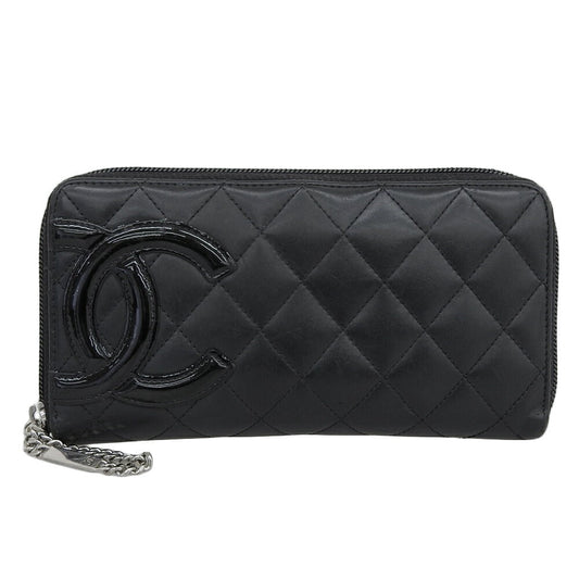 Chanel Cambon Line Lambskin Long Wallet