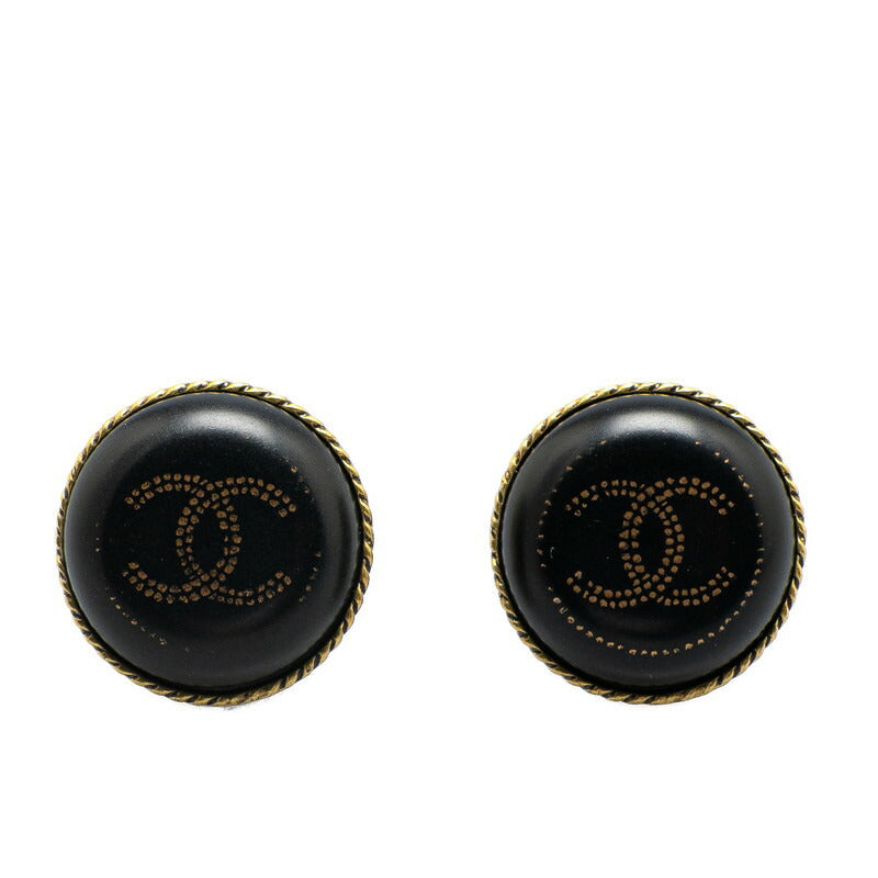 Chanel Gold-Plated Plastic Coco Mark Earrings 00A
