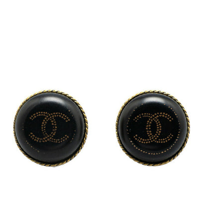 Chanel Gold-Plated Plastic Coco Mark Earrings 00A