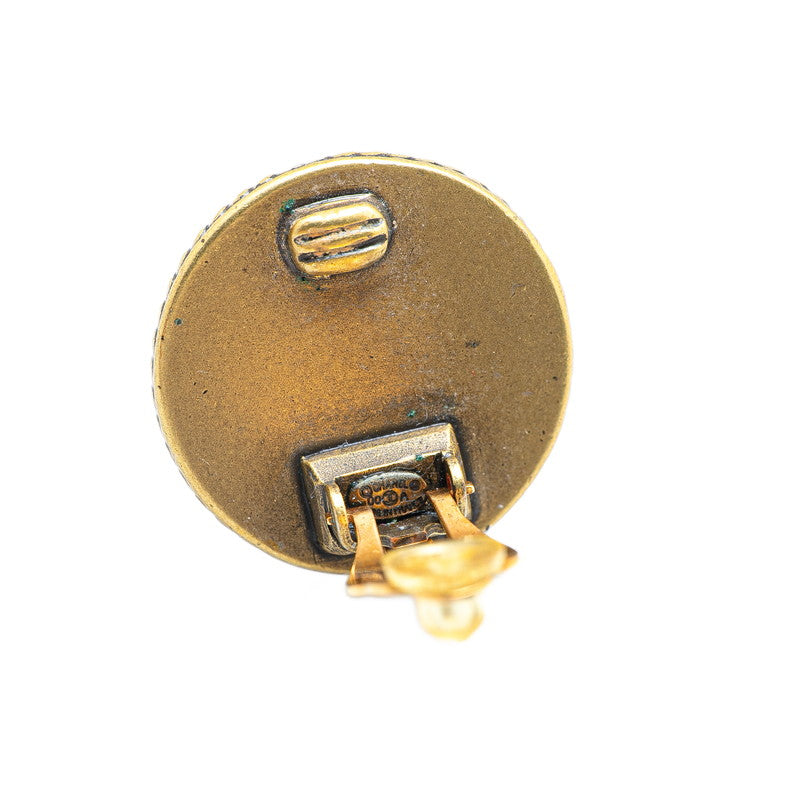 Chanel Gold-Plated Plastic Coco Mark Earrings 00A