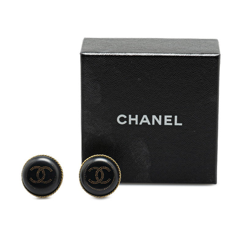 Chanel Gold-Plated Plastic Coco Mark Earrings 00A