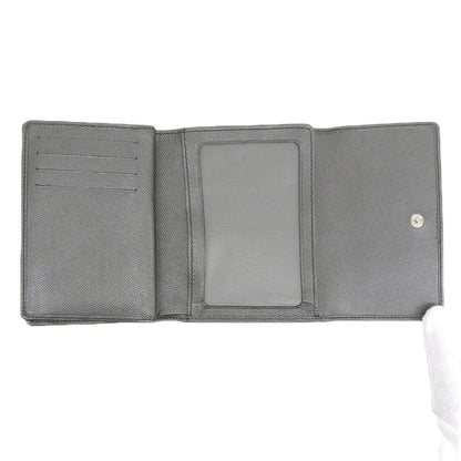 Chanel Leather Trifold Wallet Black