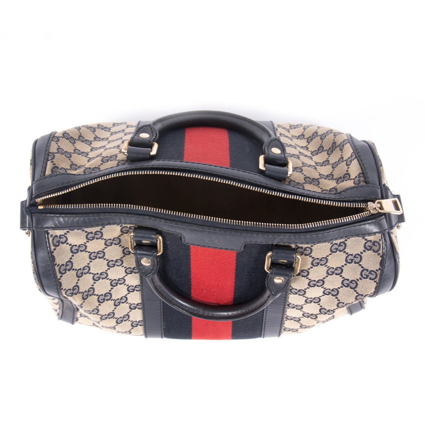 Gucci Web Original Boston Bag