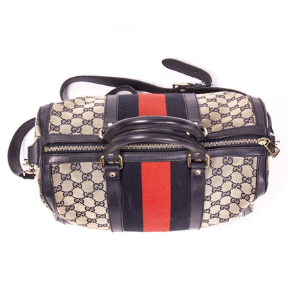 Gucci Web Original Boston Bag