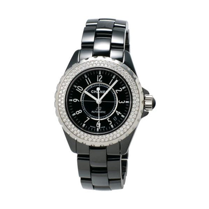 Chanel  Chanel J12 Men's Watch with Diamond Bezel in Ceramic and Stainless Steel  H1629 in Excellent condition