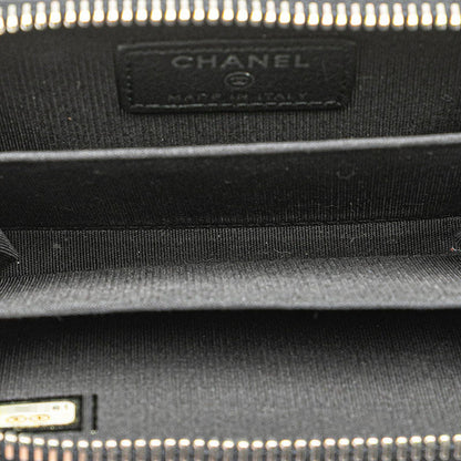 Chanel Coco Mark Wild Stitch Leather Coin Purse