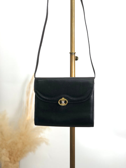 CELINE  Shoulder bag Black Vintage zfryrd