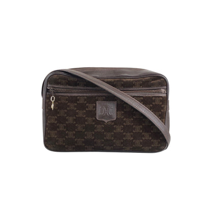 CELINE  Shoulder bag Brown Vintage sckbvj