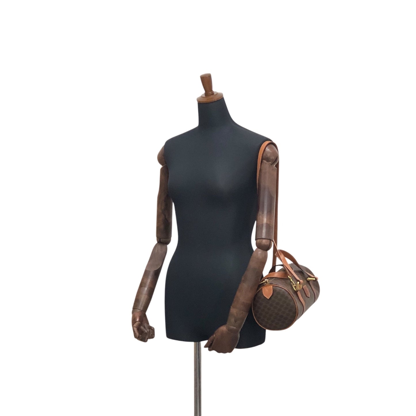 CELINE  Two-way Handbag Shoulder bag Brown Vintage tj3xfx