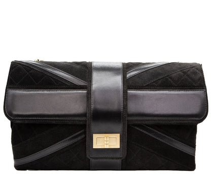 Black Union Jack Reissue Flap Bag