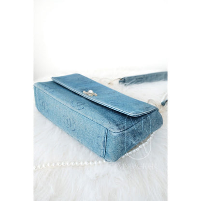 Chanel vintage denim classic flap bag
