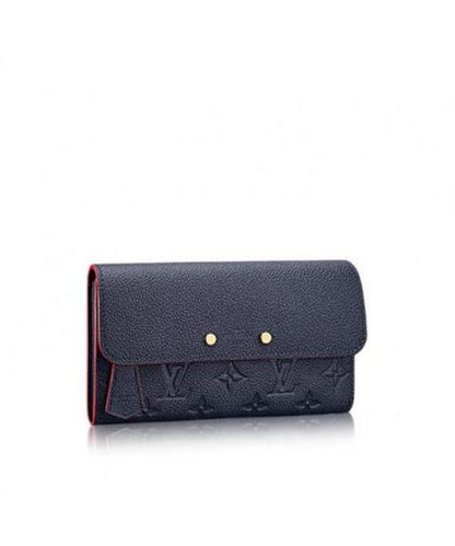 Louis Vuitton Pont-Neuf Wallet Monogram Empreinte leather Marine Rouge