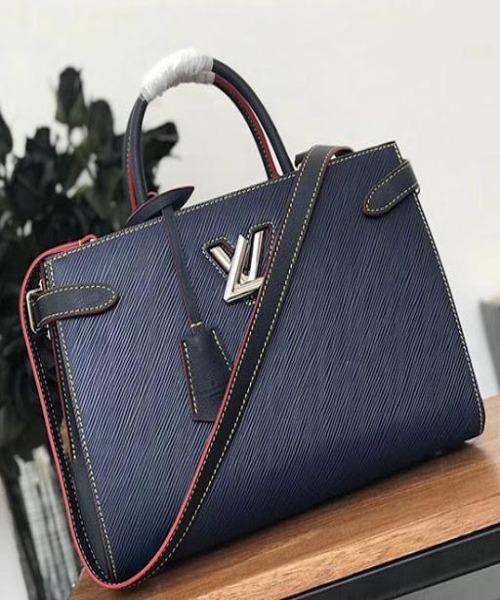 Louis Vuitton Twist Tote Epi Leather Indigo