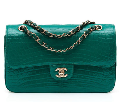 Emerald Medium Double Flap Bag