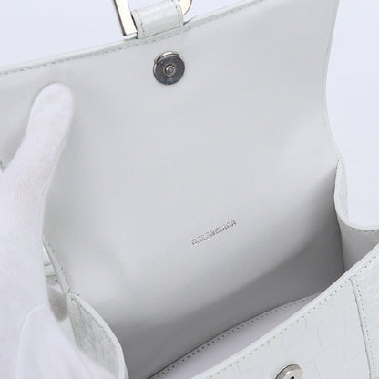 ALENCIAGA 592833 9016 XS Handbag Hour glass Handbag Calfskin white Women