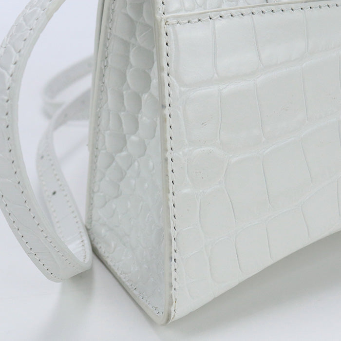 ALENCIAGA 592833 9016 XS Handbag Hour glass Handbag Calfskin white Women