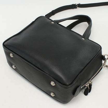 BALENCIAGA 513999 1000 Triangle Square S 2way Handbag shoulderbag Calfskin black