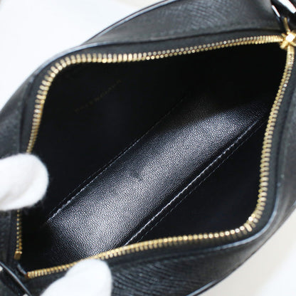 BALENCIAGA 558171 1000 Ville camera bag XS Diagonal ShoulderBag leather black