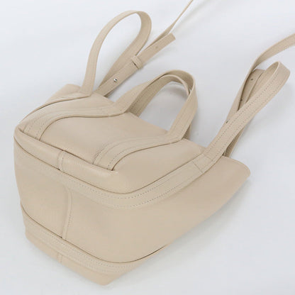BALENCIAGA 672793 XS North-South Everyday 2way Handbag  Calfskin Beige