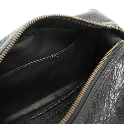 BALENCIAGA 439714 Clutch bag Pouch leather Black mens