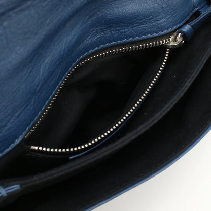 BALENCIAGA 431650 Classic envelope 2WAYShoulder Bag Calfskin dark blue Women